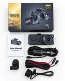 1080P HD Dash Cam with Wide-Angle Recording & Night Vision