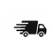 Fast shipping truck icon representing Ridelux Auto delivery services across the USA, UK, Canada and Australia.
